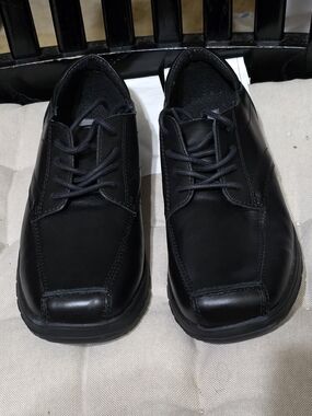 Kenneth Cole Men's Black Casual Lace-Up Slip-On Loafers Size 6